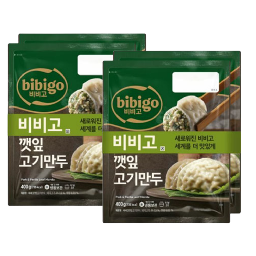 비비고 깻잎고기만두400g 4봉