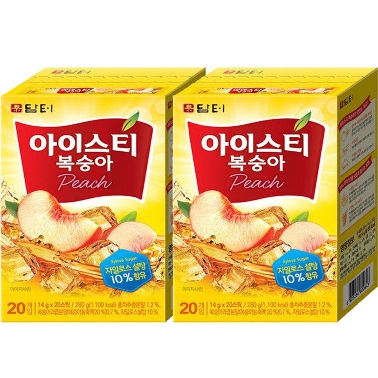 아이스티 복숭아 40T (20Tx2개) 목에좋은차 잠오는차 TE11-q1