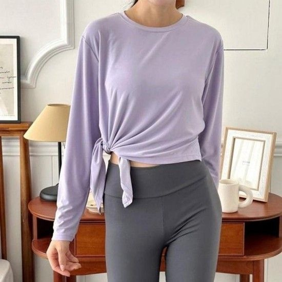 긴팔티 봄 여성티셔츠 도라 스판티셔츠 240905 (49QOE)