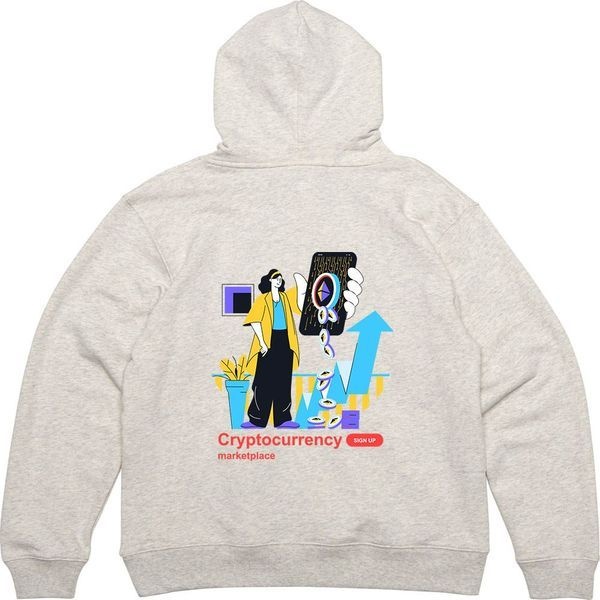 [하프클럽]모노무드 후드티 뒷면 가상화폐 코인채굴 거래소 디자인 옷