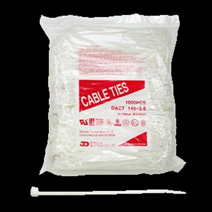 동아 케이블고급타이(백색) DACT200-4.8-L 200mm(1봉/10