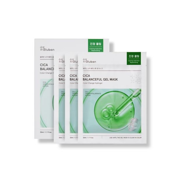 매장정품 BLUBAN 시카 밸런스풀 겔마스크[3매입]