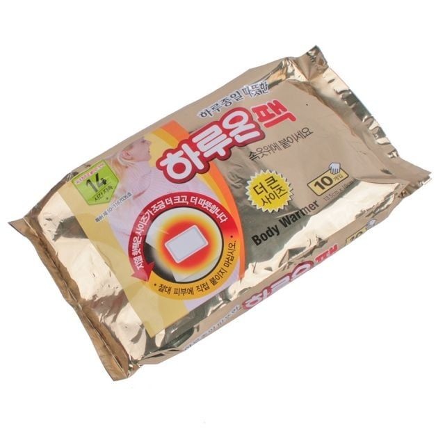 (주)지엘 옷에붙이는 하루온 핫팩 10매입 국산붙이는핫팩 따뜻