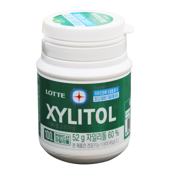 롯데웰푸드 롯데 자일리톨 오리지날 츄잉껌 (통) 52g
