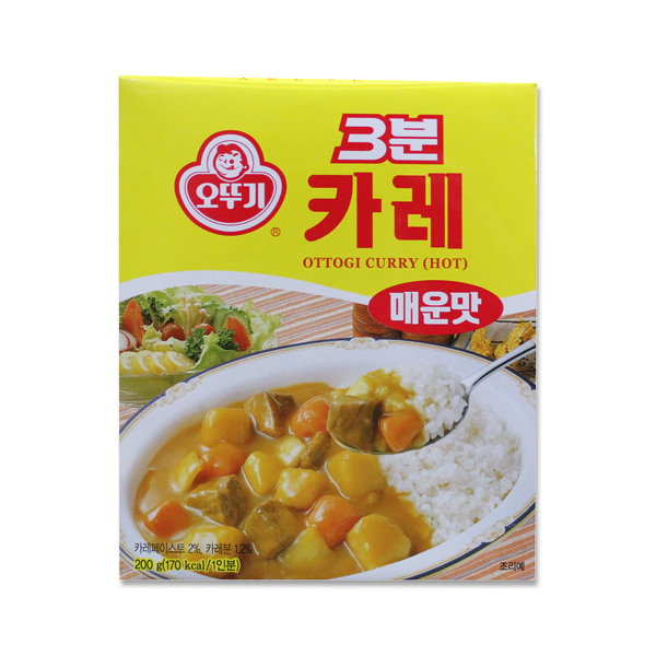[온누리상품] 오뚜기 3분 카레 매운맛 200g