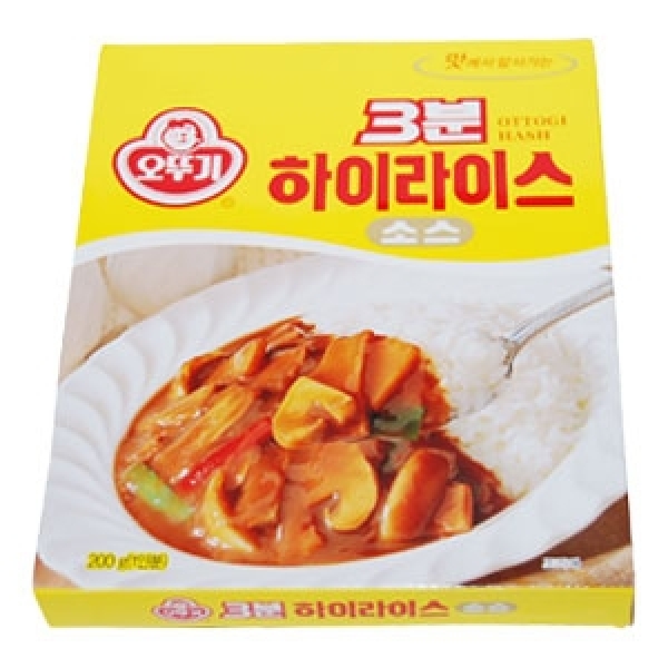 오뚜기 3분 하이라이스 소스 200g