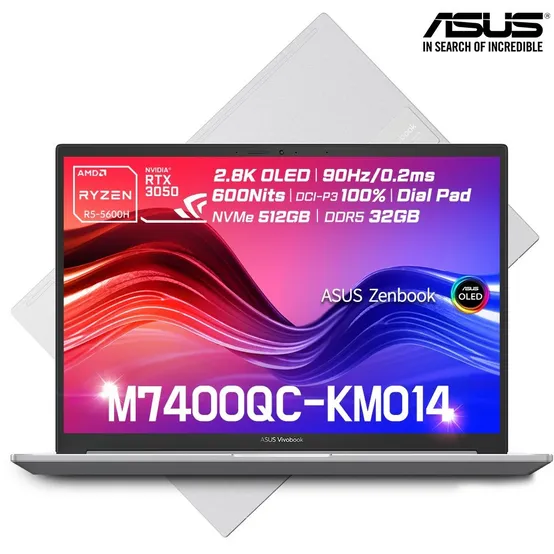 ASUS 비보북 Pro 14X OLED M7400QC-KM014 R5-5600H/16GB/NVMe512GB/600nits