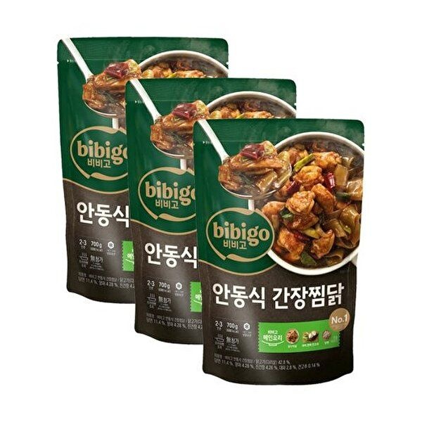 [CJ제일제당][T]비비고 안동식 간장찜닭700g x3개