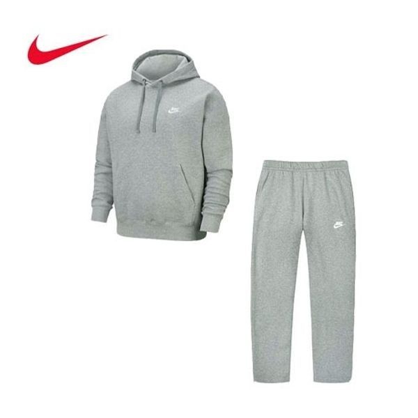 [하프클럽]나이키 츄리닝 세트  CZ7858-063 일자후드세트 그레이 국내AS
