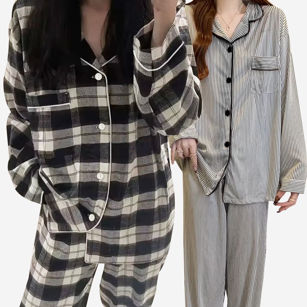 [딜크릿][20%중복쿠폰] 인생파자마 ~3XL 홈웨어 밀라노 데일리 파자마세트 / 하의1+1 : 롯데ON