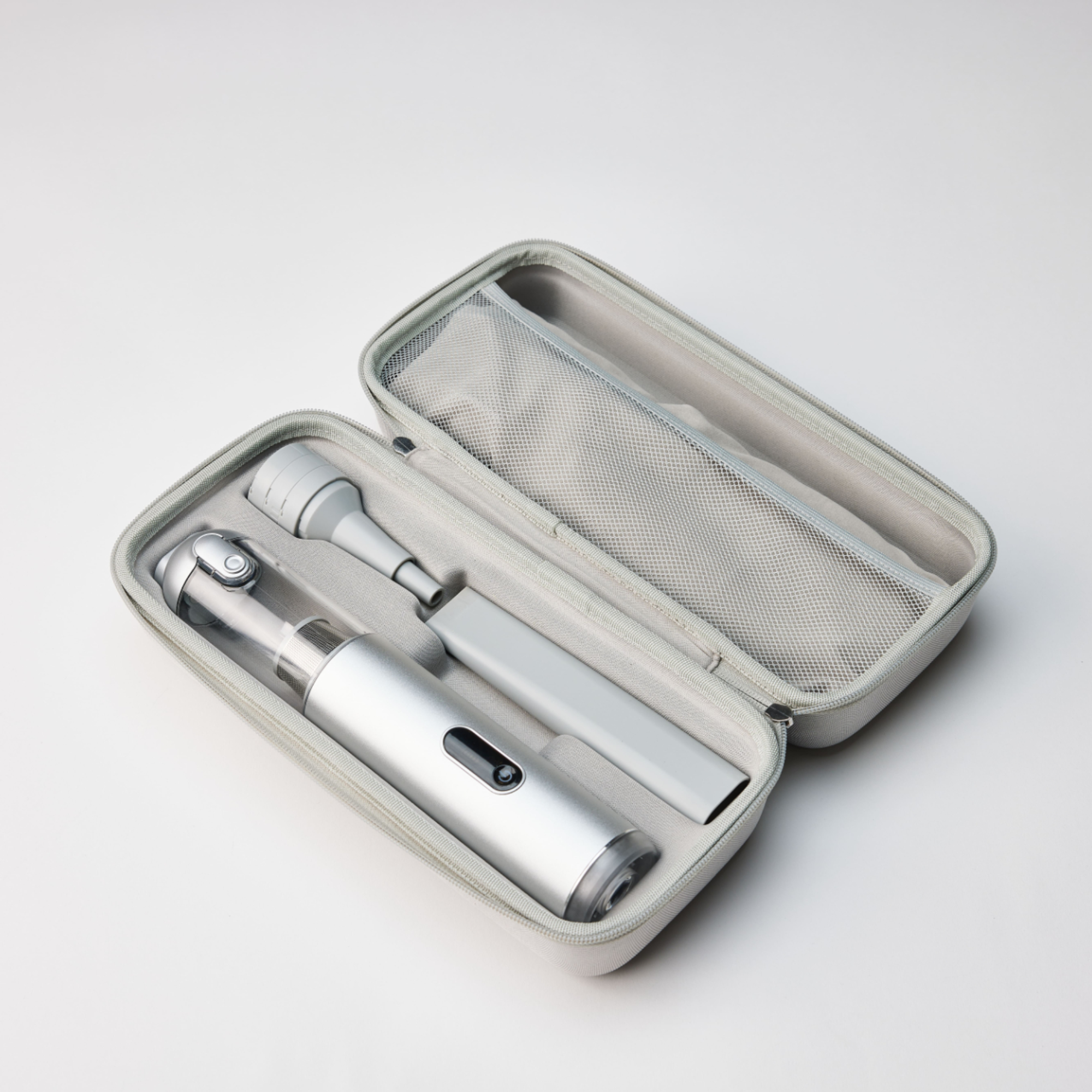 메이튼 차량용 청소기 에어건 자동차 무선 휴대용 진공 핸디 차 미니 실버레이