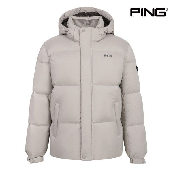 핑 PING 남성 후드 구스 다운 점퍼 112C4JP922 BG 패딩