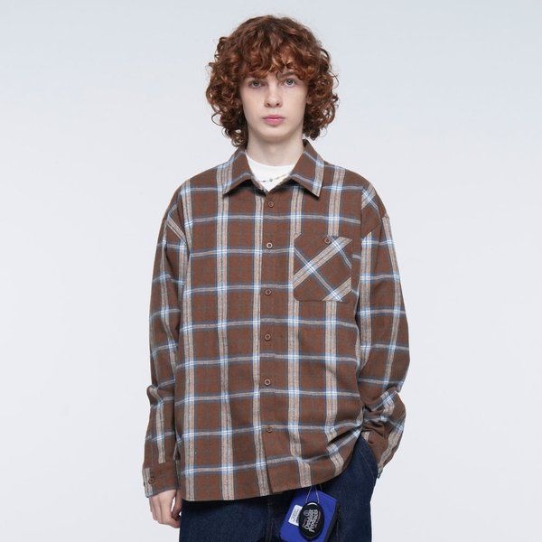 아웃도어프로덕트 포인트 포켓 체크 셔츠 WO336TJSHZ01 1305772