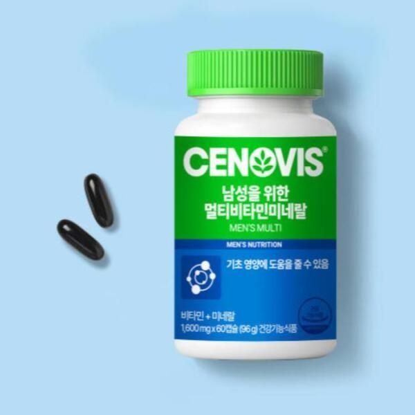 [셀러허브 식품] 세노비스 남성 멀티비타민 미네랄  선물 60캡슐