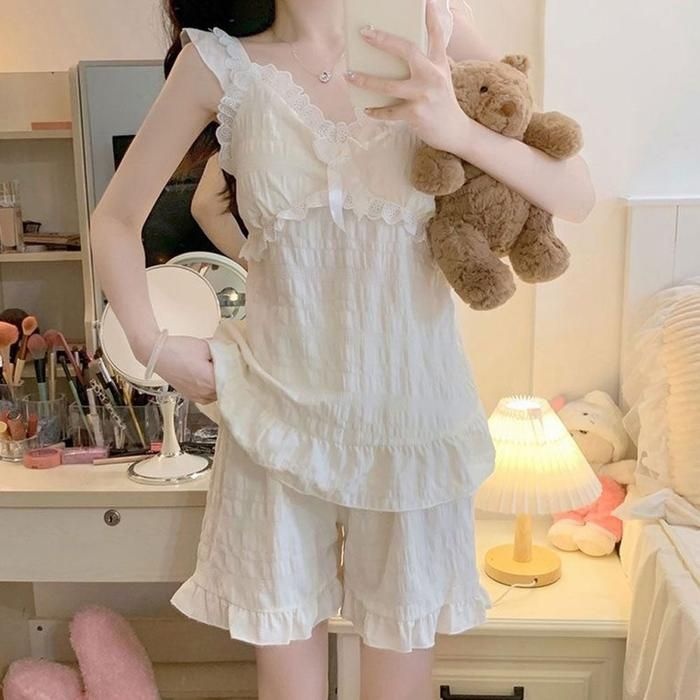 [아우트]수련회 여름잠옷 나시 반바지