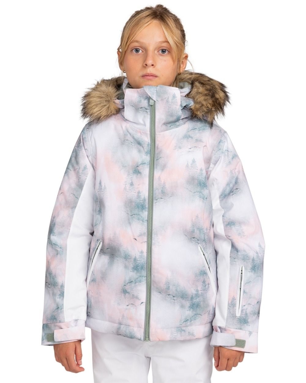 보드라이더스 [모다아울렛][보드라이더스]록시 키즈 파이걸 스노우 자켓(TE51JS012BPF) 천안아산점