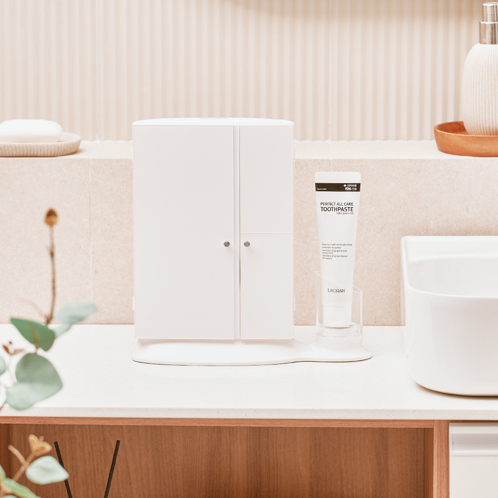 유토렉스 [롯데온특가] 유토렉스 노브 양문 손잡이 전신형 가정용  면도기 칫솔살균기 UTQ-3010W