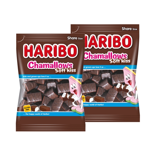 [해외] 하리보젤리 초코 마쉬멜로우 소프트키스 200g x 2봉세트