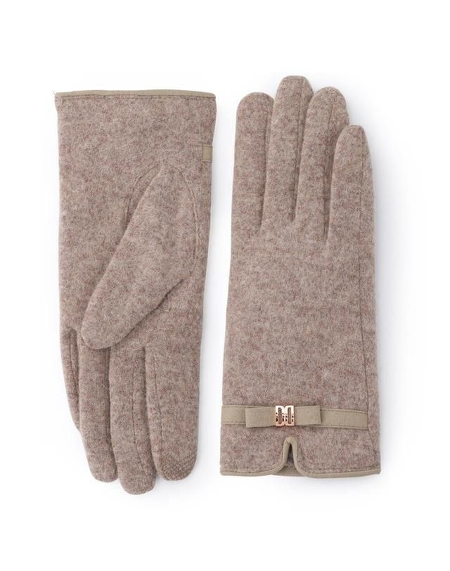 [롯데백화점] 닥스 ACC 베이지 DD리본 울 스마트폰 터치 여성장갑 DCGV1F209I2 LE1220195712