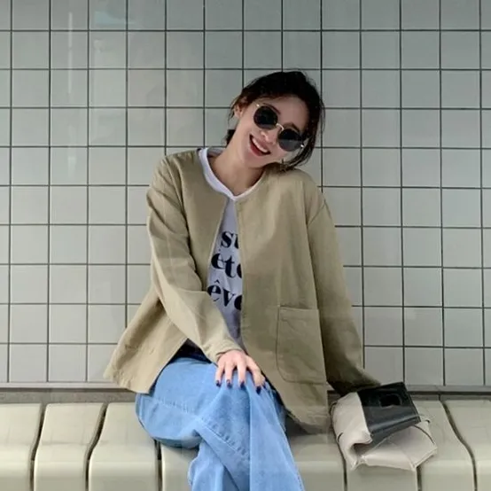 누아 노카라 코튼자켓