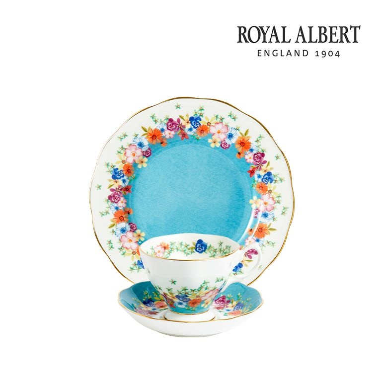 [롯데백화점] 로얄알버트 100주년 뉴블룸 아카이브 디자인 컬렉션 커피잔+접시 3P_플로렌스 LE1220527728