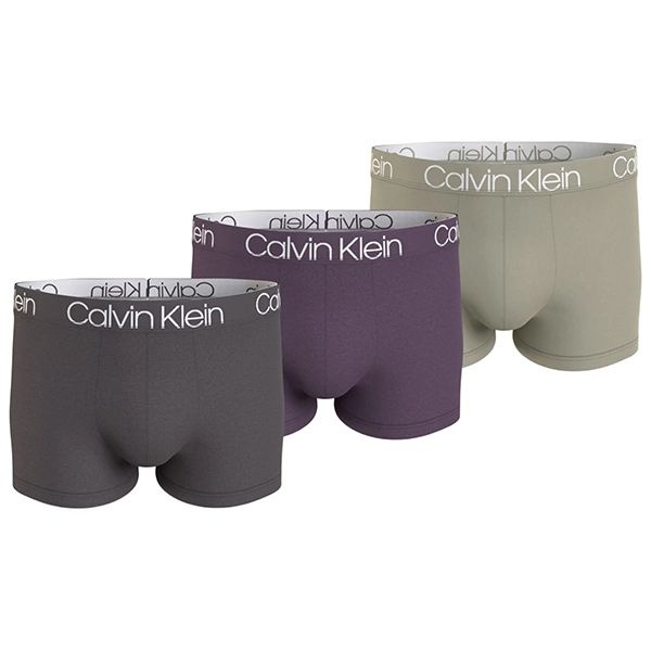 캘빈클라인 언더웨어 캘빈 클라인 언더웨어 3팩 세트 로고 밴딩 코튼 브리프 속옷 000NB3187A LN2