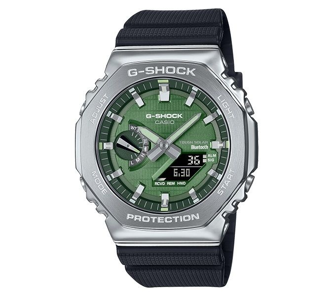 GBM-2100A-1A3DR LNW 본사정품 남여공용메탈지얄오크 블루투스 터프솔라 시계