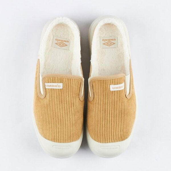 엄브로 [엄브로] 여성 스너그 코듀로이 플리스 뮬 베이지 UO423EMUO3