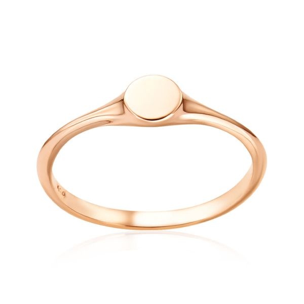 비앤비골드 [비앤비골드] 18K 볼륨 서클 커브드 각인 커스텀 반지 RSS41949