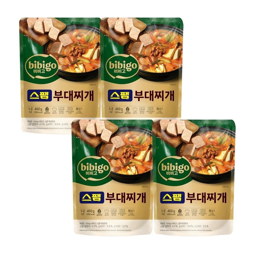 CJ제일제당 CJ 비비고 스팸부대찌개460g x4개