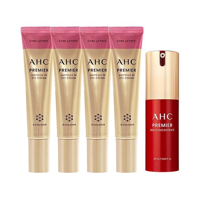 AHC 아이크림 시즌12 40ml x4 + 레드 컨센트레이트 광채세럼 25ml