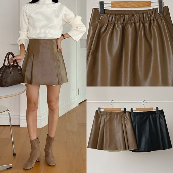 아이우먼 아이우먼 [하프클럽]위쉬몰 LT 럽미레더플리팬츠스커트(T245H510) 빅사이즈