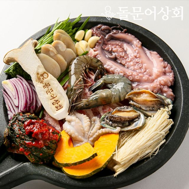 [무료배송] 여수 돌문어상회 돌문어삼합 여수맛집 밀키트 출시