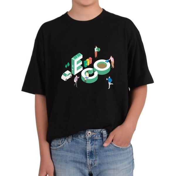 [하프클럽]모노무드 반팔티 바이오세상 SNS NFT 금융시대 에코시대 그림