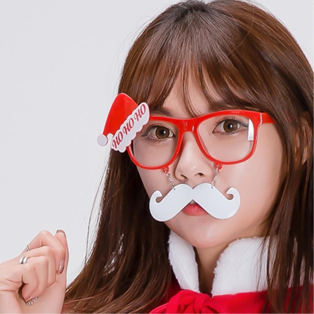 [PARTYSHOW]선생님 사진관 산타모자 콧수염 안경 성탄절행사 알바생