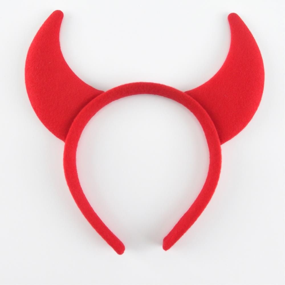 거리응원 귀여운 빨간색 악마뿔 머리띠 유치원 뿔달린 응원머리띠