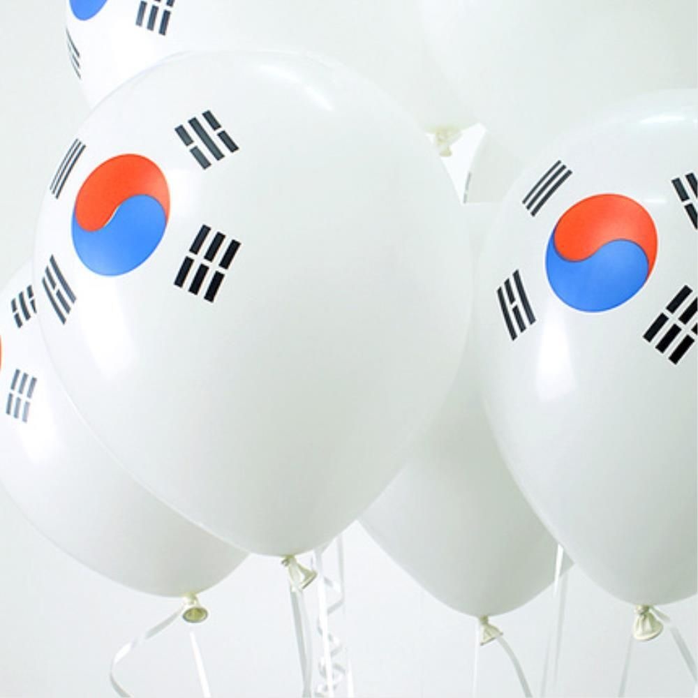 국경일 경기응원 태극기그림 풍선10P 한일전 거리행진 구청
