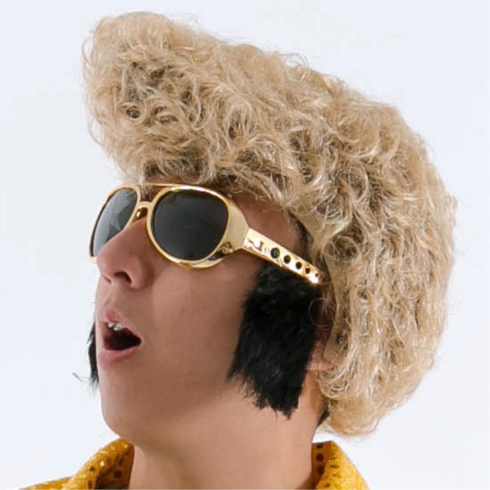 축제 거리응원 엘비스 금발 곱슬머리가발 아빠 꽁트 송년회 사내행사