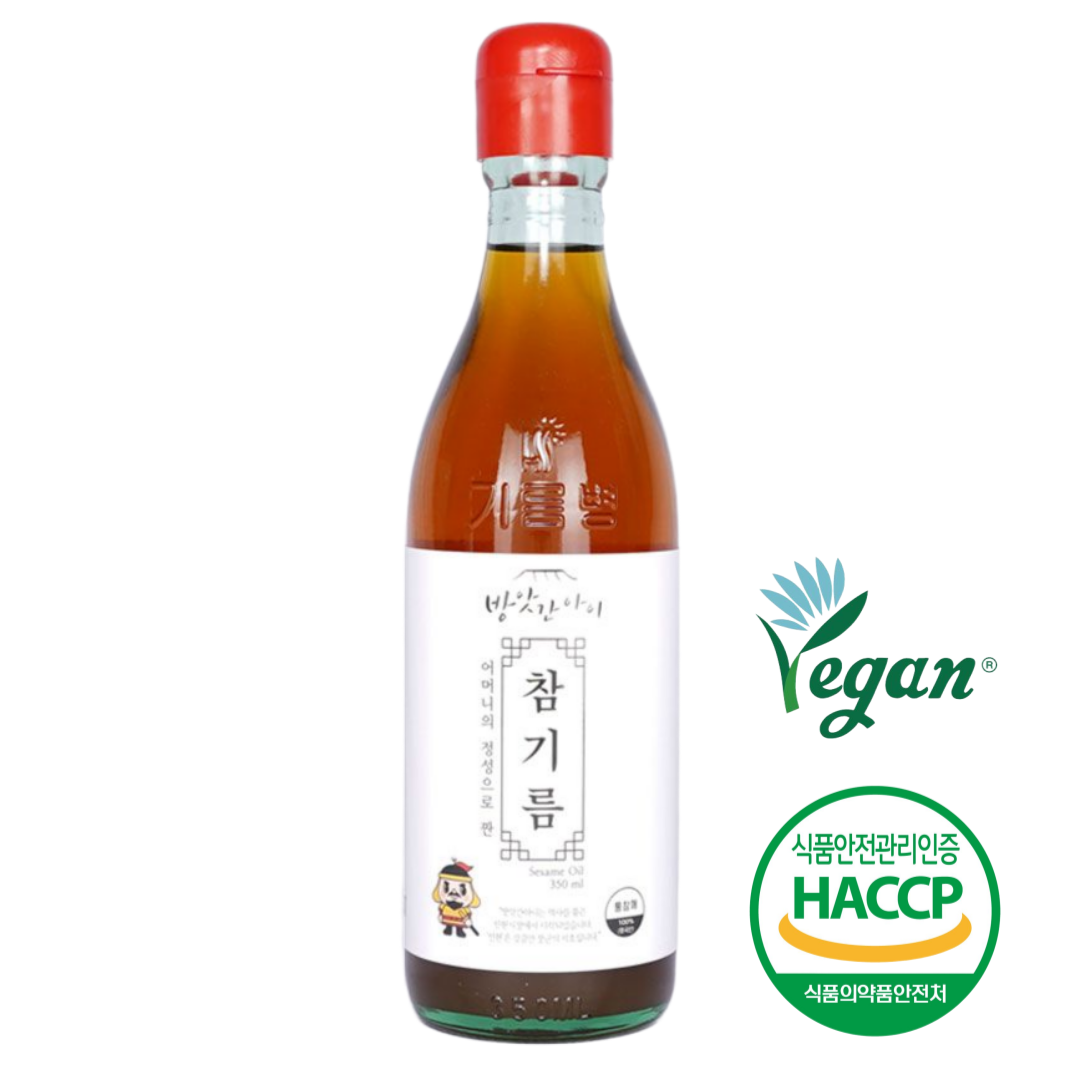 [온누리상품 상생페이백] 방앗간아이 100%통참깨 고소한 착한 참기름 350ml