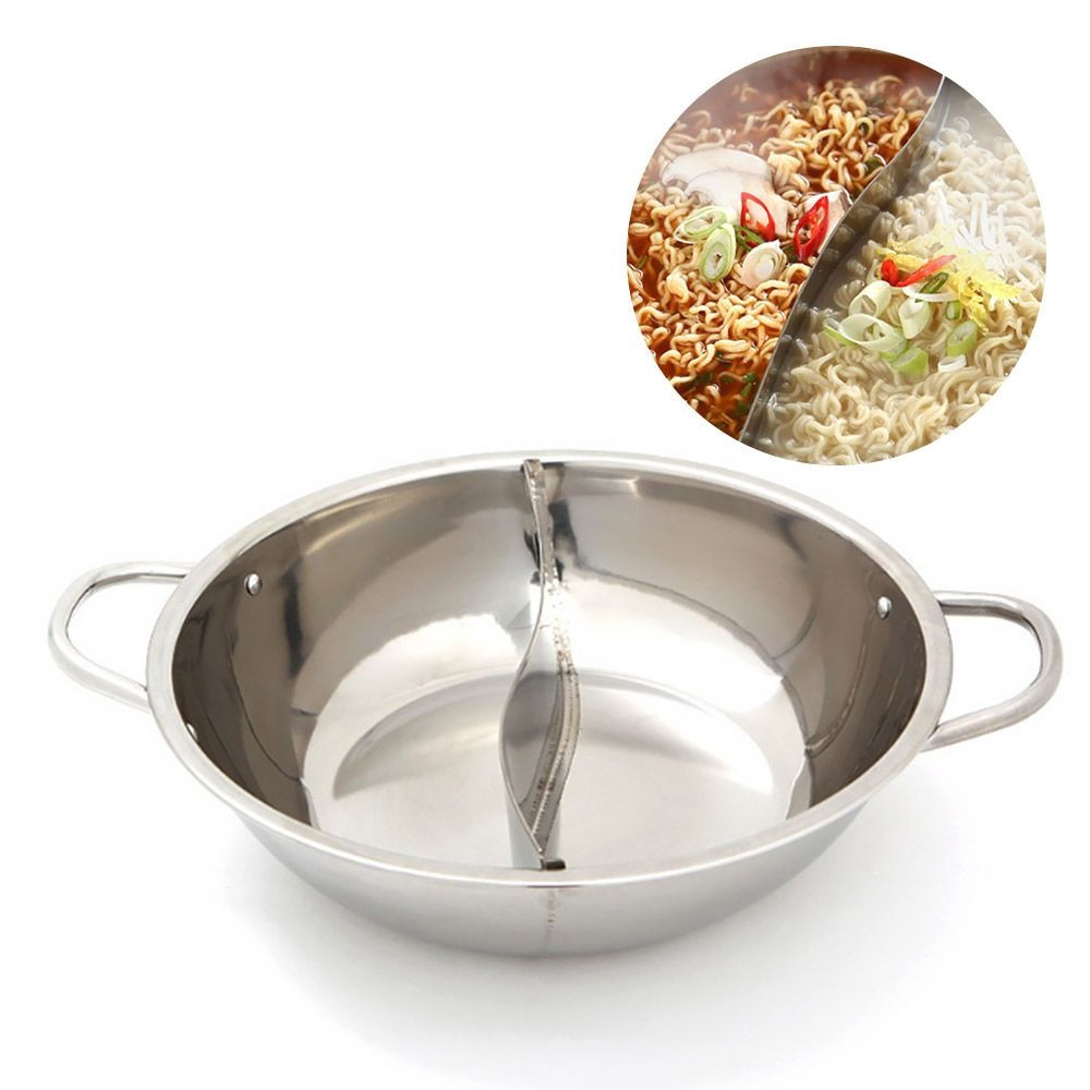 반반냄비 샤브샤브 전골 나눔냄비 스테인리스 식검완료 캠핑 가정용 훠궈 라면전골 28cm