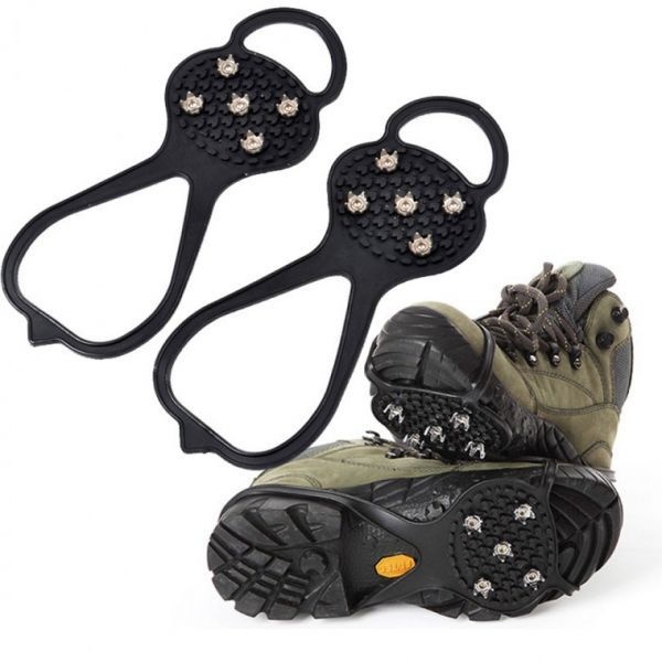 도시형 아이젠 밴드형 탈부착이 편한 생활속 아이젠 빙판길 미끄럼방지 구두 신발 등산화 운동화 스파이크