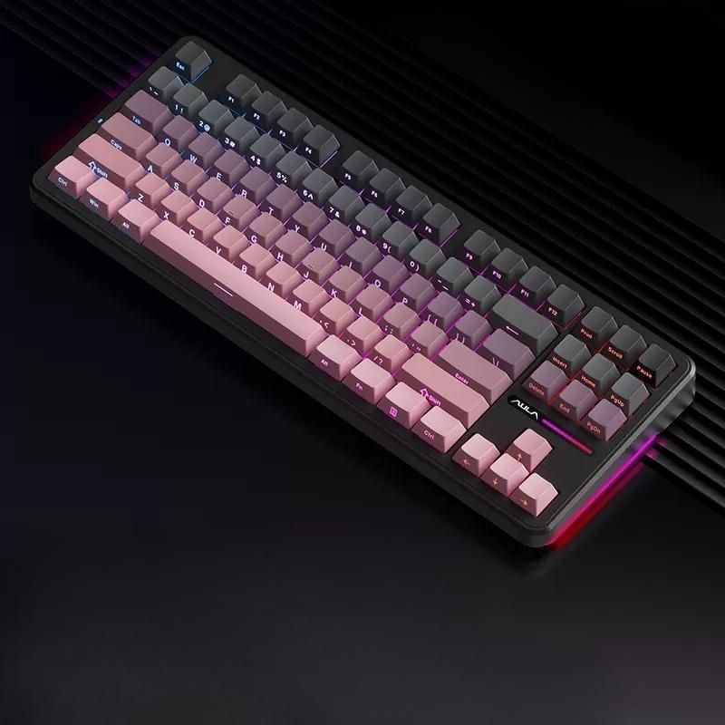 [해외] 독거미 F87 Pro 키보드 타란튤라 AULA 측각 화이트하늘