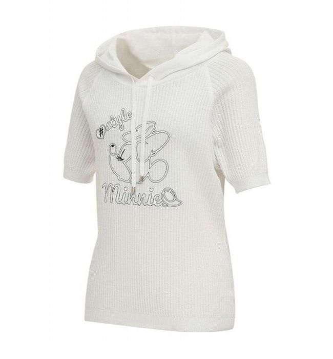 [디즈니골프][본사] 디즈니골프 여성 반팔 자수 니트 DM1LKT007