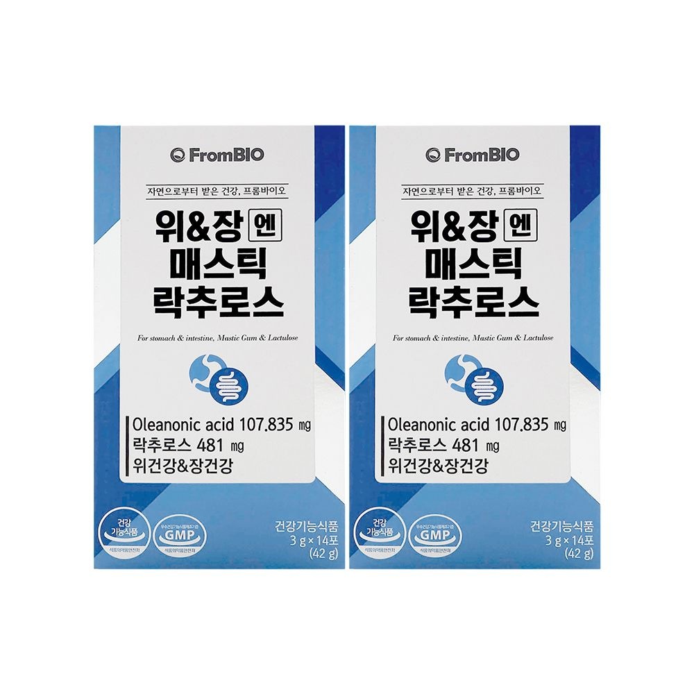 [오늘출발] 프롬바이오 위앤장엔 매스틱 락추로스 3g x 14포 x 2박스