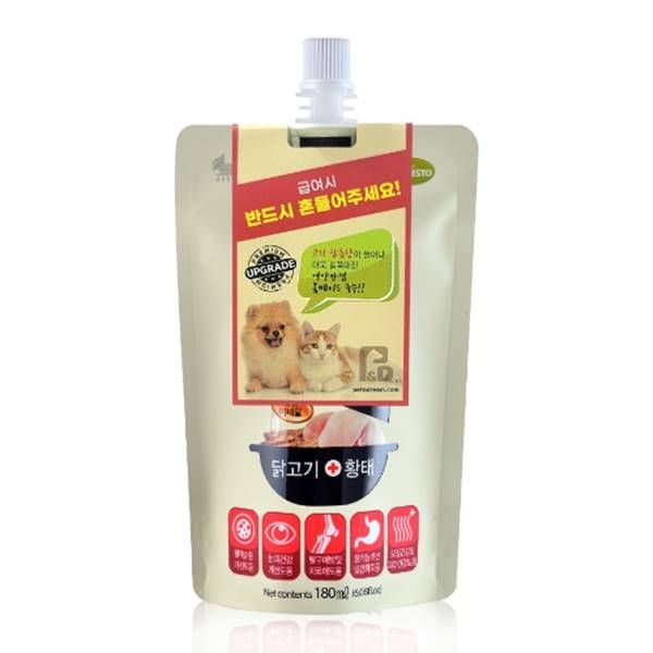 [오늘출발] 헬시브로스 육수 180ml 닭고기+황태 고양이 강아지 간식