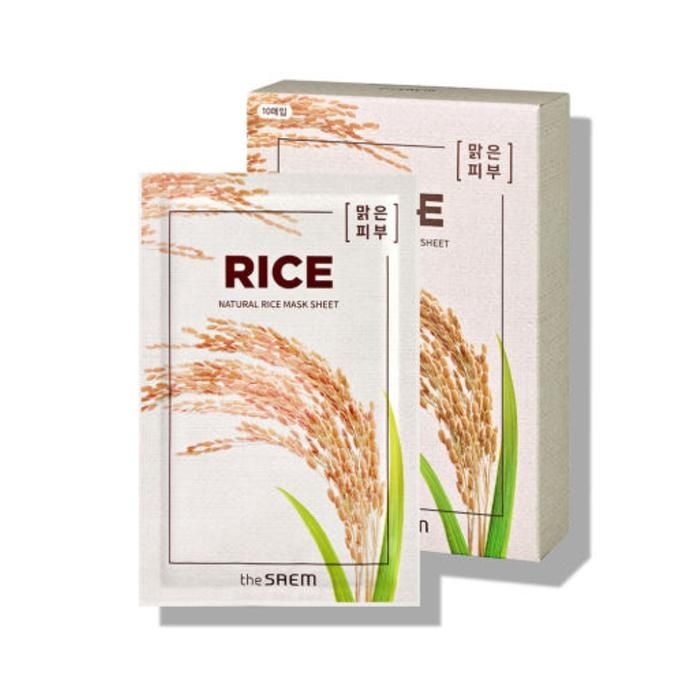 더샘 내추럴 맑은 피부 촉촉 마스크시트 10매입 쌀