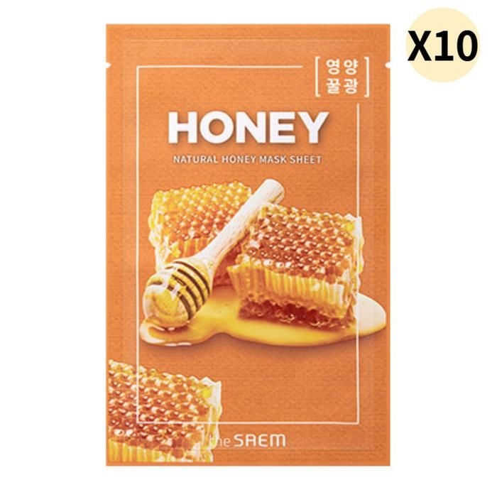 더샘 내추럴 꿀광 영양 보습 마스크시트 10매 허니