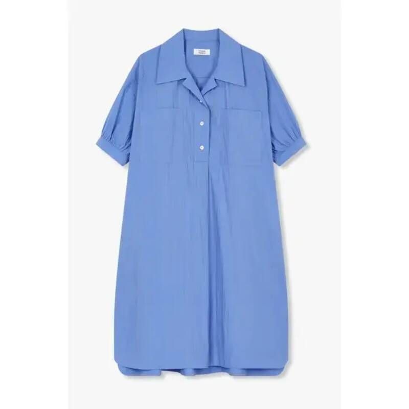 톰보이25여름.품목할인투포켓 볼륨소매 셔츠카라 원피스910524120 690927