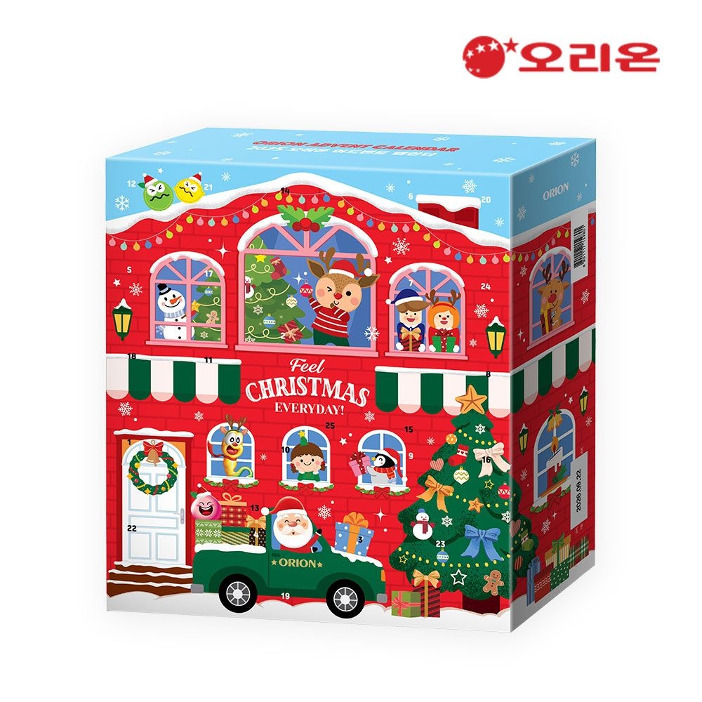 오리온 오리온 (11.12예약출고)오리온 2025 어드벤트 캘린더 크리스마스 간식달력 선물세트 / 눈사람 과자세트