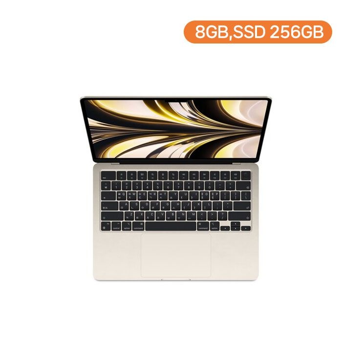 애플 [새상품] 2022 맥북에어 13.6 M2 8/8Core 8GB 256GB 스타라이트 MLY13KH/A